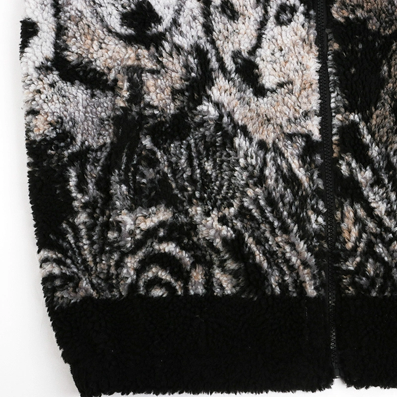 animal print fleece jacket